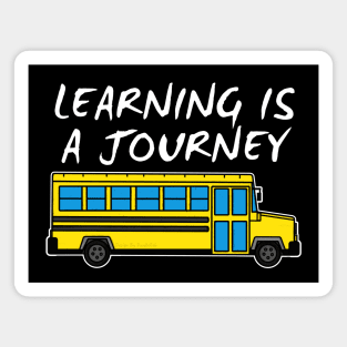 Learning Is A Journey Back School Bus 2021 Magnet